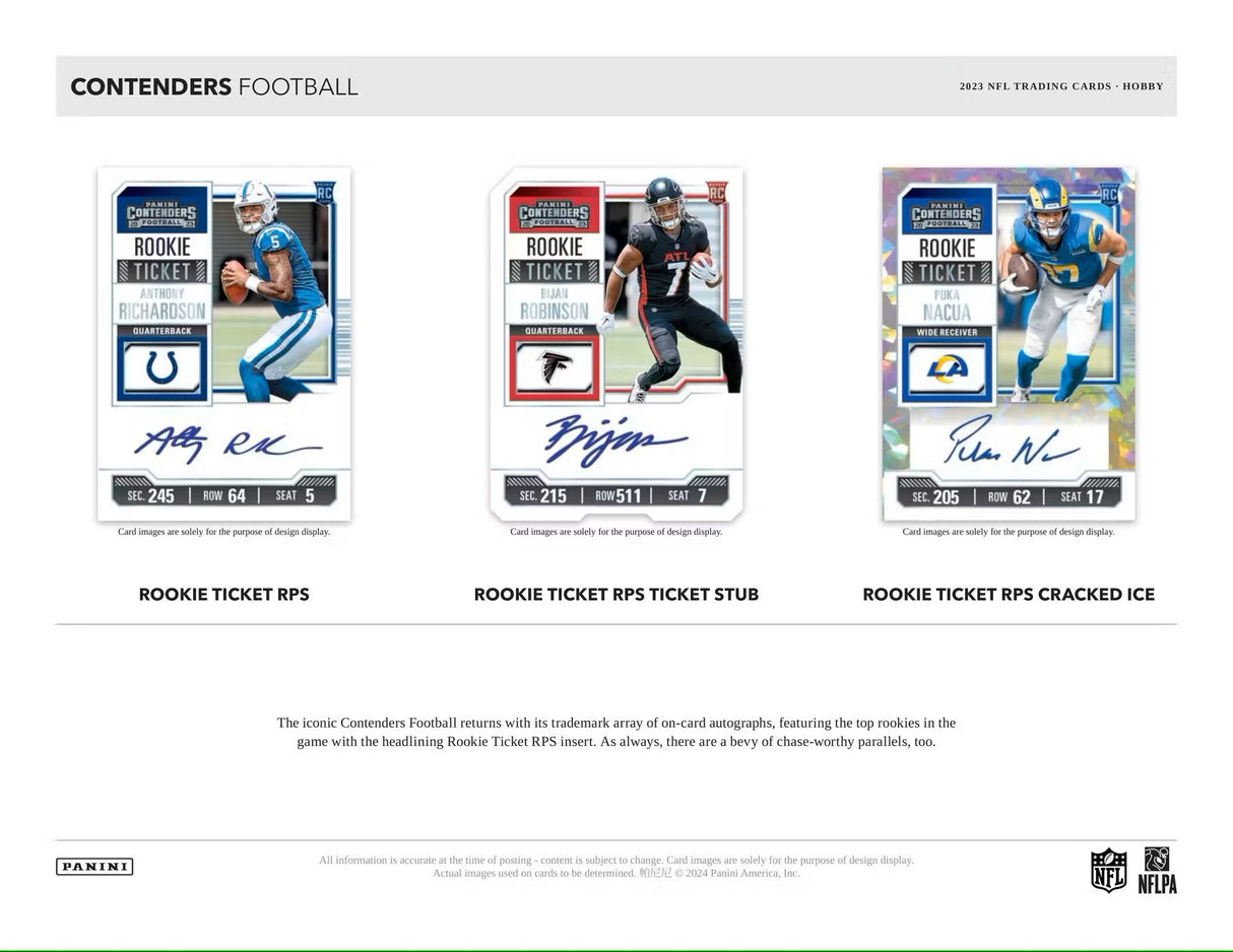 2023 Panini Contenders Football Hobby Box