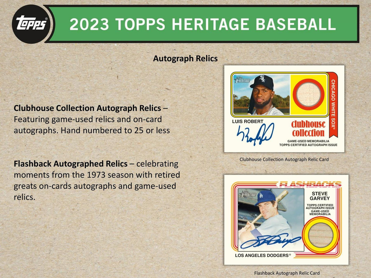 2023 Topps Heritage Baseball Blaster Box