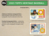 2023 Topps Heritage Baseball Blaster Box