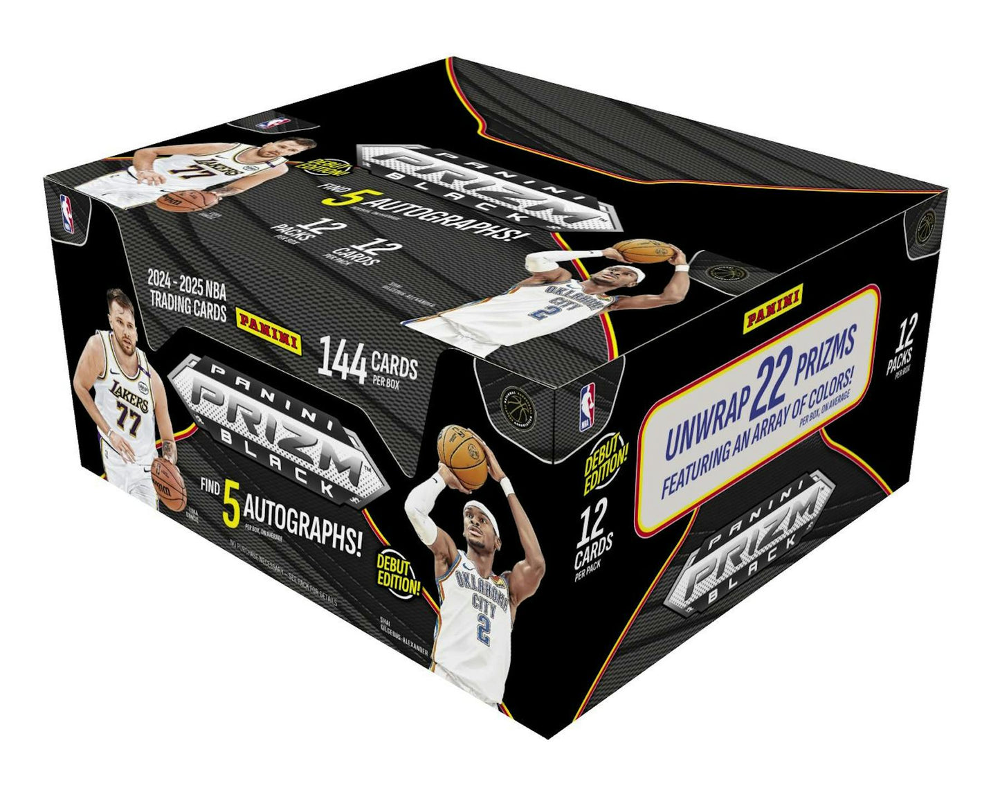 2024/25 Panini Prizm Black Basketball Hobby Box

Panini Prizm Black Basketball NBA trading cards 2024-25

Prizm Black Basketball Hobby Box with autographs and parallels