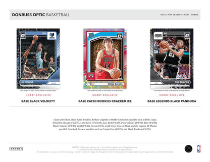 2024-25 Panini Donruss Optic Basketball Hobby Box | Columbia Sports Cards