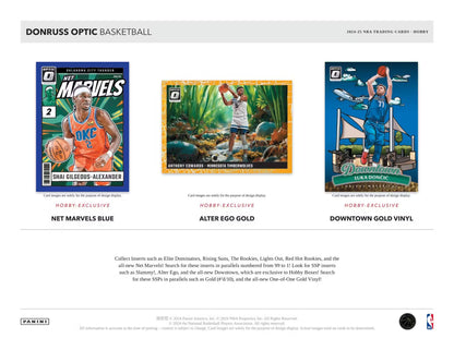 2024-25 Panini Donruss Optic Basketball Hobby Box | Columbia Sports Cards