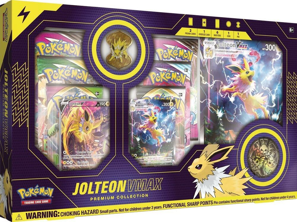 Pokemon - Jolteon VMAX Premium Collection | Columbia Hobby - Sports Card Boxes - Toploaders - Card Savers.