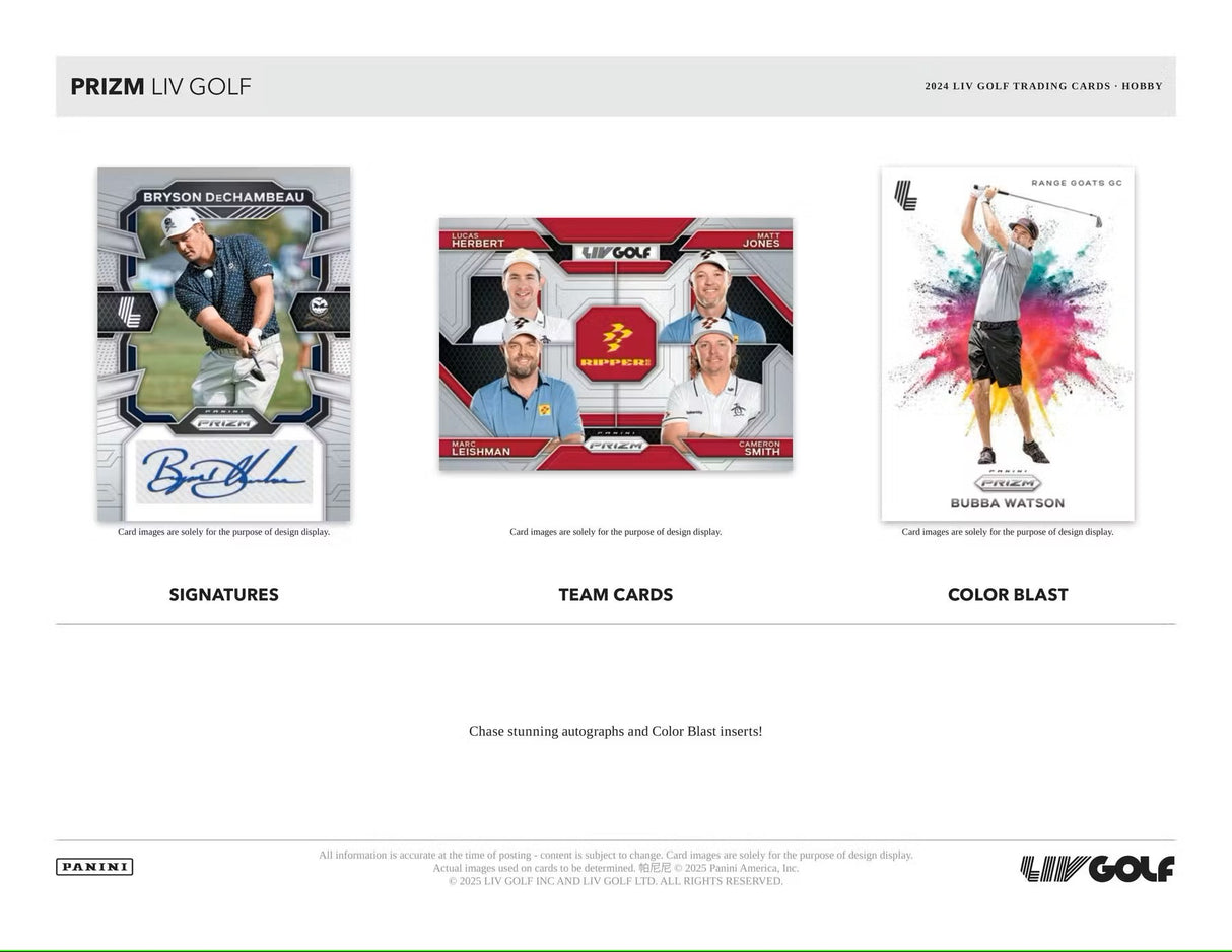 2024 Panini Prizm LIV Golf Hobby Box