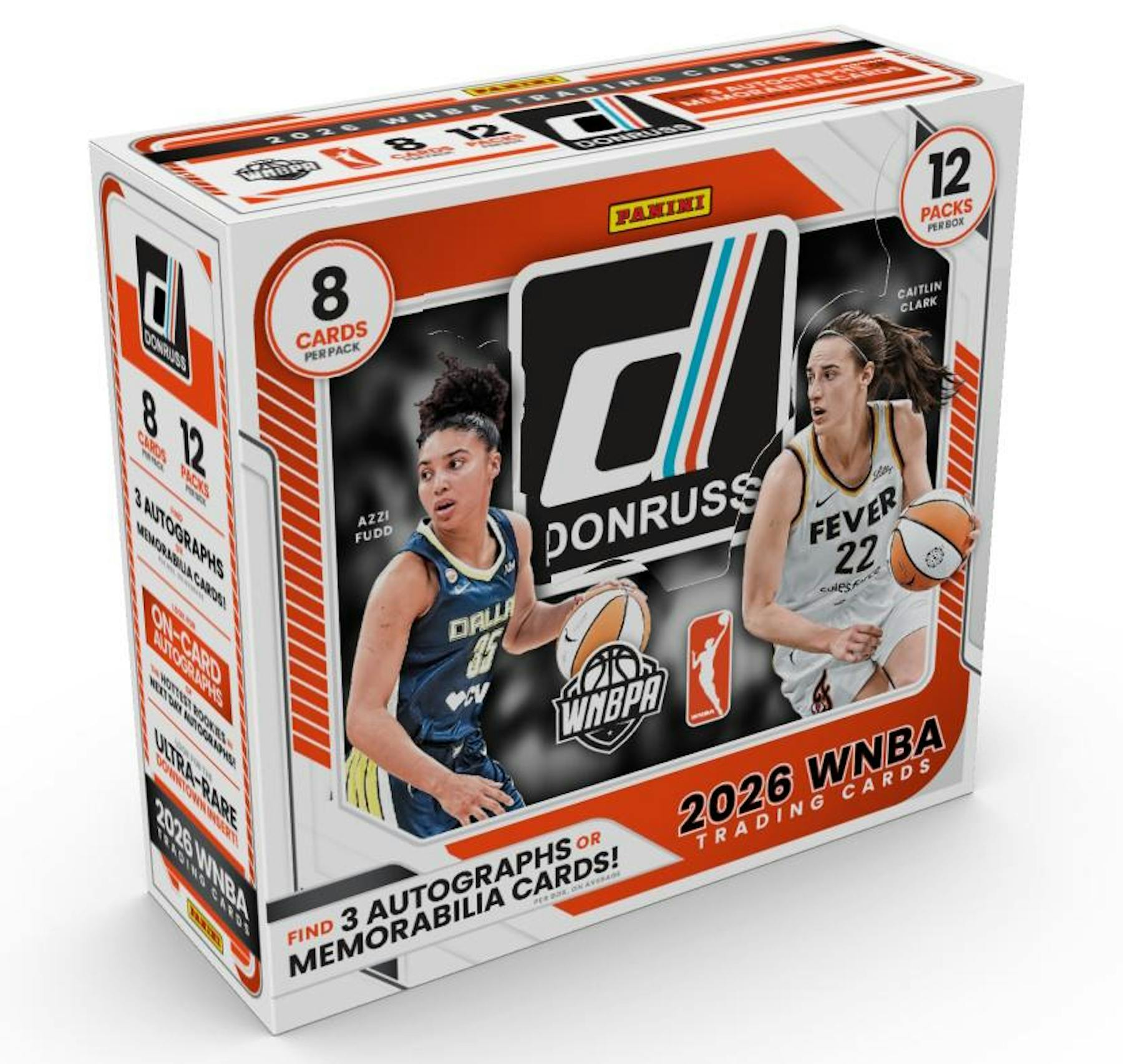 2026 Panini Donruss WNBA Basketball Hobby Box
2026 Panini Donruss WNBA Downtown short print basketball cards
Panini Donruss WNBA Pen Pals on-card autograph cards
2026 Donruss WNBA Gold Downtown basketball card numbered to 10