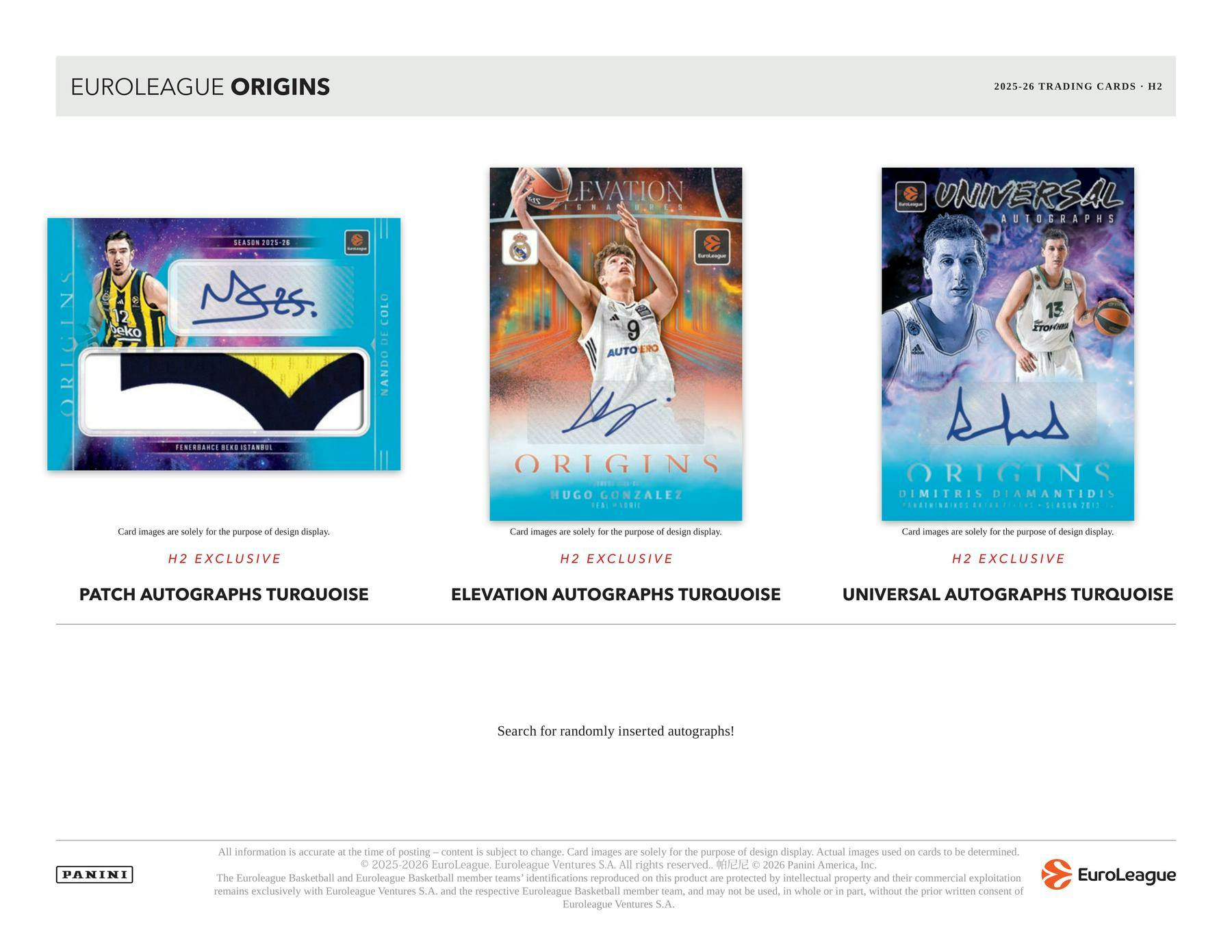 2025/26 Panini Origins EuroLeague Basketball H2 Box | Columbia Sports Cards | Columbia Hobby - Sports Card Boxes - Toploaders - Card Savers.