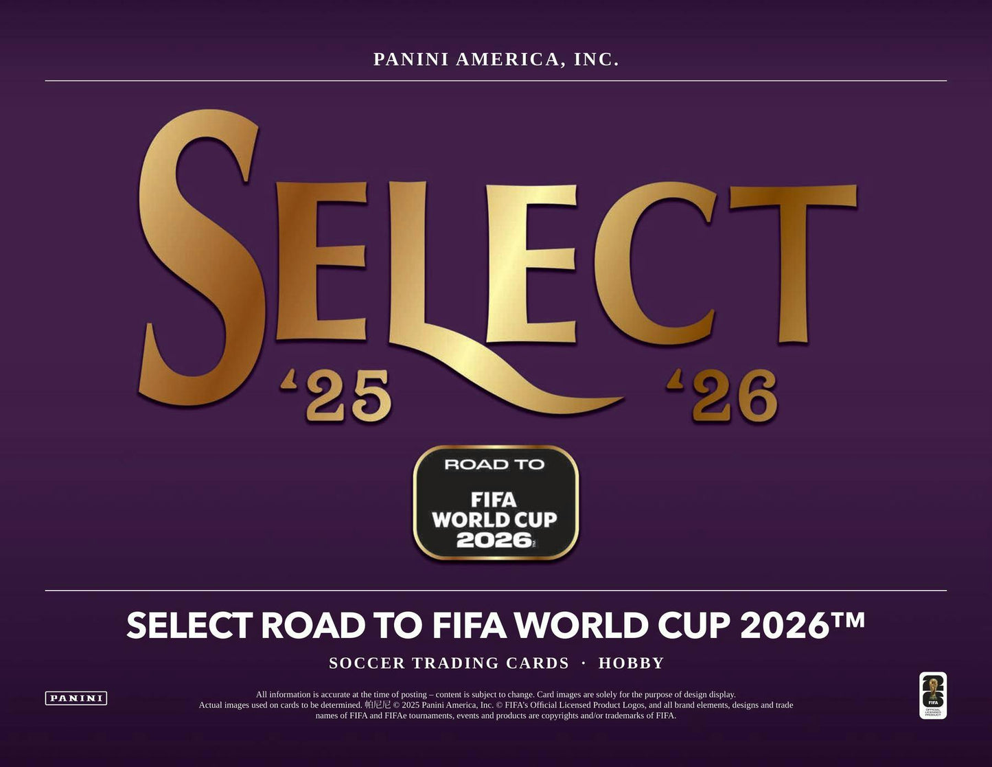 2025/26 Panini Select Road to FIFA World Cup Soccer Hobby Box | Columbia Sports Cards | Columbia Hobby - Sports Card Boxes - Toploaders - Card Savers.