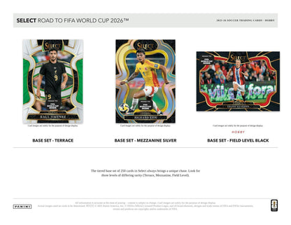 2025/26 Panini Select Road to FIFA World Cup Soccer Hobby Box | Columbia Sports Cards | Columbia Hobby - Sports Card Boxes - Toploaders - Card Savers.