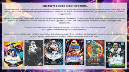 2025 Topps Cosmic Chrome Football Hobby Box | Columbia Sports Cards | Columbia Hobby - Sports Card Boxes - Toploaders - Card Savers.