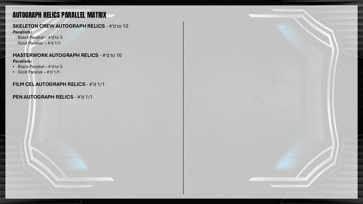 2025 Topps Star Wars Masterwork Hobby Box | Columbia Sports Cards | Columbia Hobby - Sports Card Boxes - Toploaders - Card Savers.