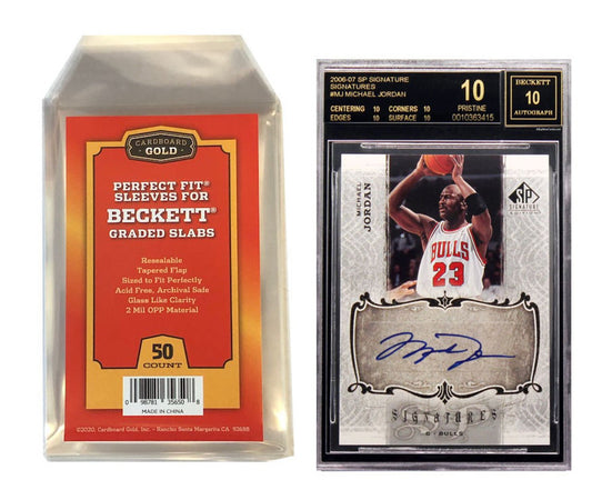 2500ct Case Perfect Fit Graded Cards Sleeves BGS Beckett Size - Cardboard Gold - Columbia Hobby - Sports Card Boxes - Toploaders - Card Savers