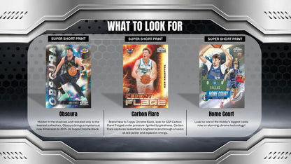 2025/26 Topps Chrome Black Basketball Hobby Box | Columbia Sports Cards | Columbia Hobby - Sports Card Boxes - Toploaders - Card Savers.