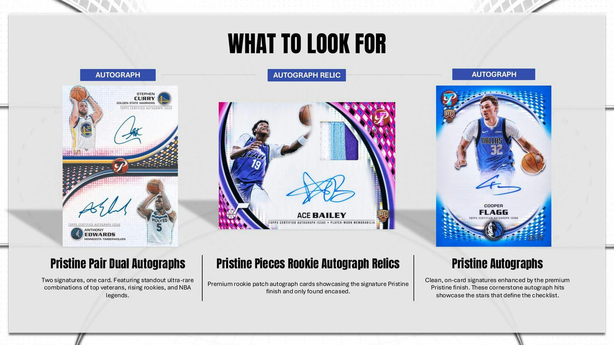 2025/26 Topps Pristine Basketball Hobby Box | Columbia Hobby - Sports Card Boxes - Toploaders - Card Savers.