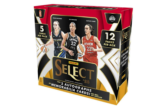 2025 Panini Select WNBA Basketball Hobby Box
Paige Bueckers Select WNBA rookie cards
Select WNBA Color Blast SSP inserts