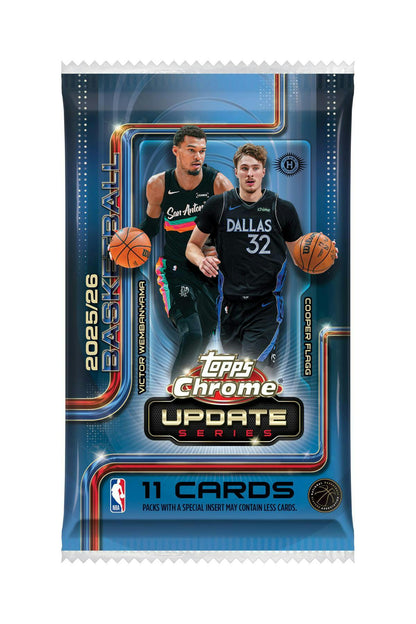 2025/26 Topps Chrome Update Series Basketball Hobby Jumbo Box | Columbia Sports Cards | Columbia Hobby - Sports Card Boxes - Toploaders - Card Savers.