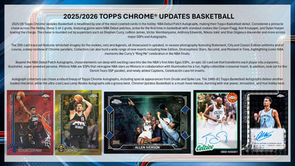 2025/26 Topps Chrome Update Series Basketball Mega Box | Columbia Sports Cards | Columbia Hobby - Sports Card Boxes - Toploaders - Card Savers.