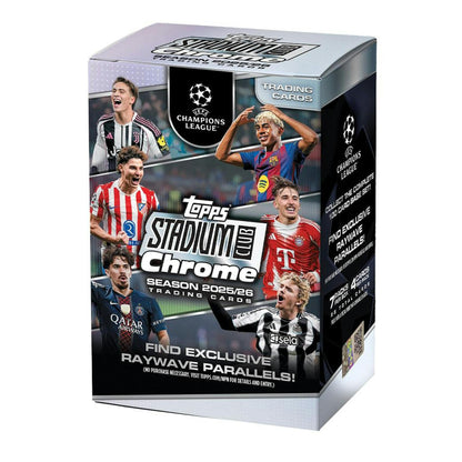 2025/26 Topps Stadium Club Chrome UEFA Champions League Soccer Blaster Box