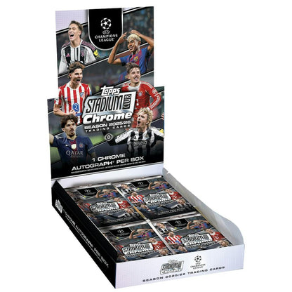 2025/26 Topps Stadium Club Chrome UEFA Champions League Soccer Hobby Box