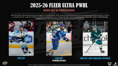 2025/26 Upper Deck Fleer Ultra PWHL Hockey Hobby Box | Columbia Sports Cards | Columbia Hobby - Sports Card Boxes - Toploaders - Card Savers.