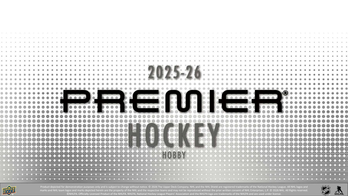 2025/26 Upper Deck Premier Hockey Hobby Box | Columbia Sports Cards | Columbia Hobby - Sports Card Boxes - Toploaders - Card Savers.