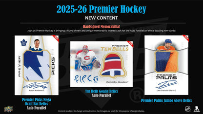 2025/26 Upper Deck Premier Hockey Hobby Box | Columbia Sports Cards | Columbia Hobby - Sports Card Boxes - Toploaders - Card Savers.