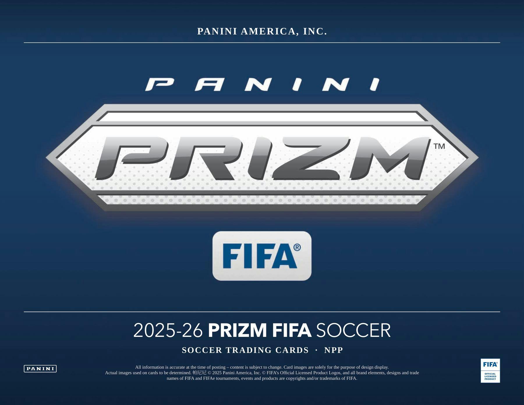 2025/26 Panini Prizm FIFA Soccer 24-Pack Retail Box | Columbia Sports Cards | Columbia Hobby - Sports Card Boxes - Toploaders - Card Savers.