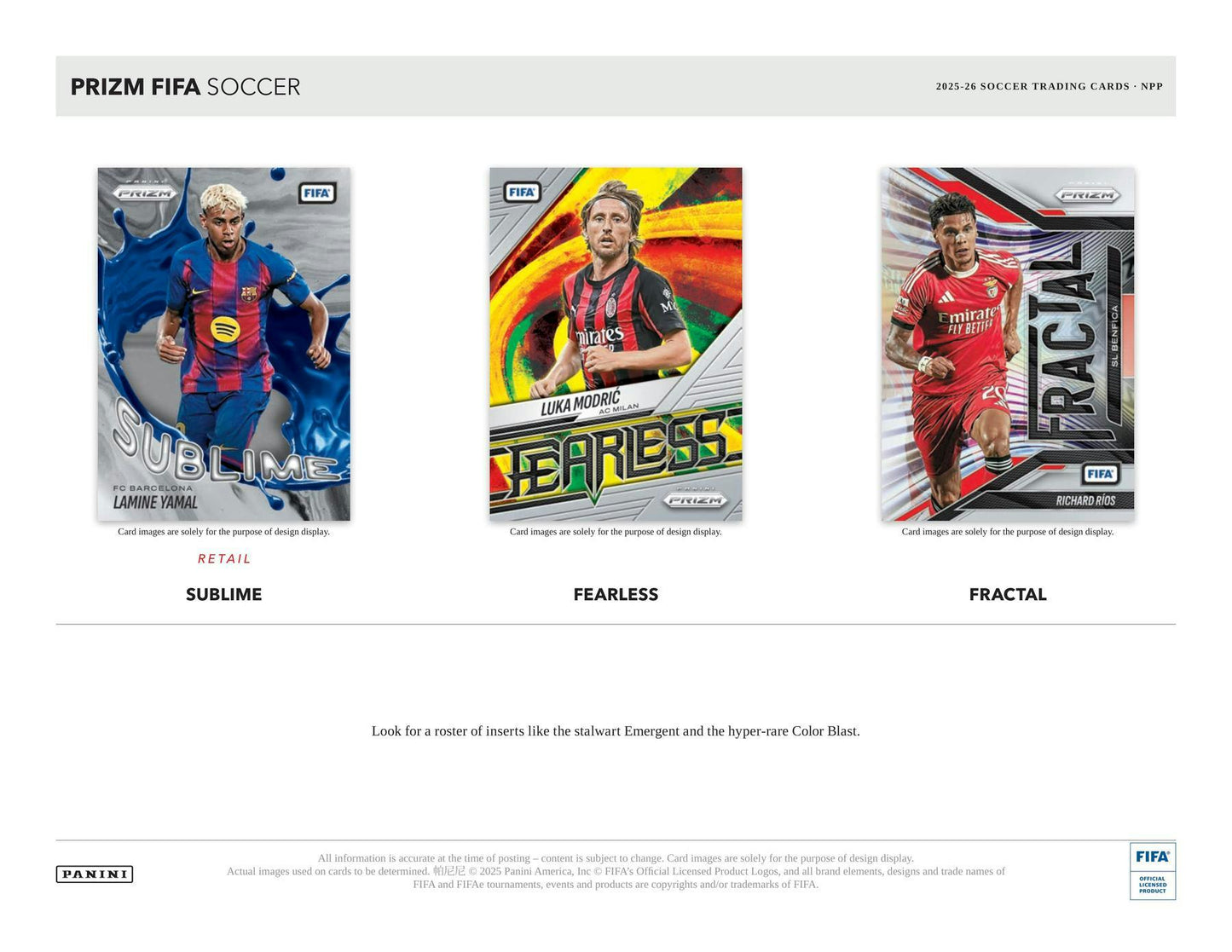 2025/26 Panini Prizm FIFA Soccer 24-Pack Retail Box | Columbia Sports Cards | Columbia Hobby - Sports Card Boxes - Toploaders - Card Savers.
