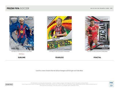 2025/26 Panini Prizm FIFA Soccer 24-Pack Retail Box | Columbia Sports Cards | Columbia Hobby - Sports Card Boxes - Toploaders - Card Savers.