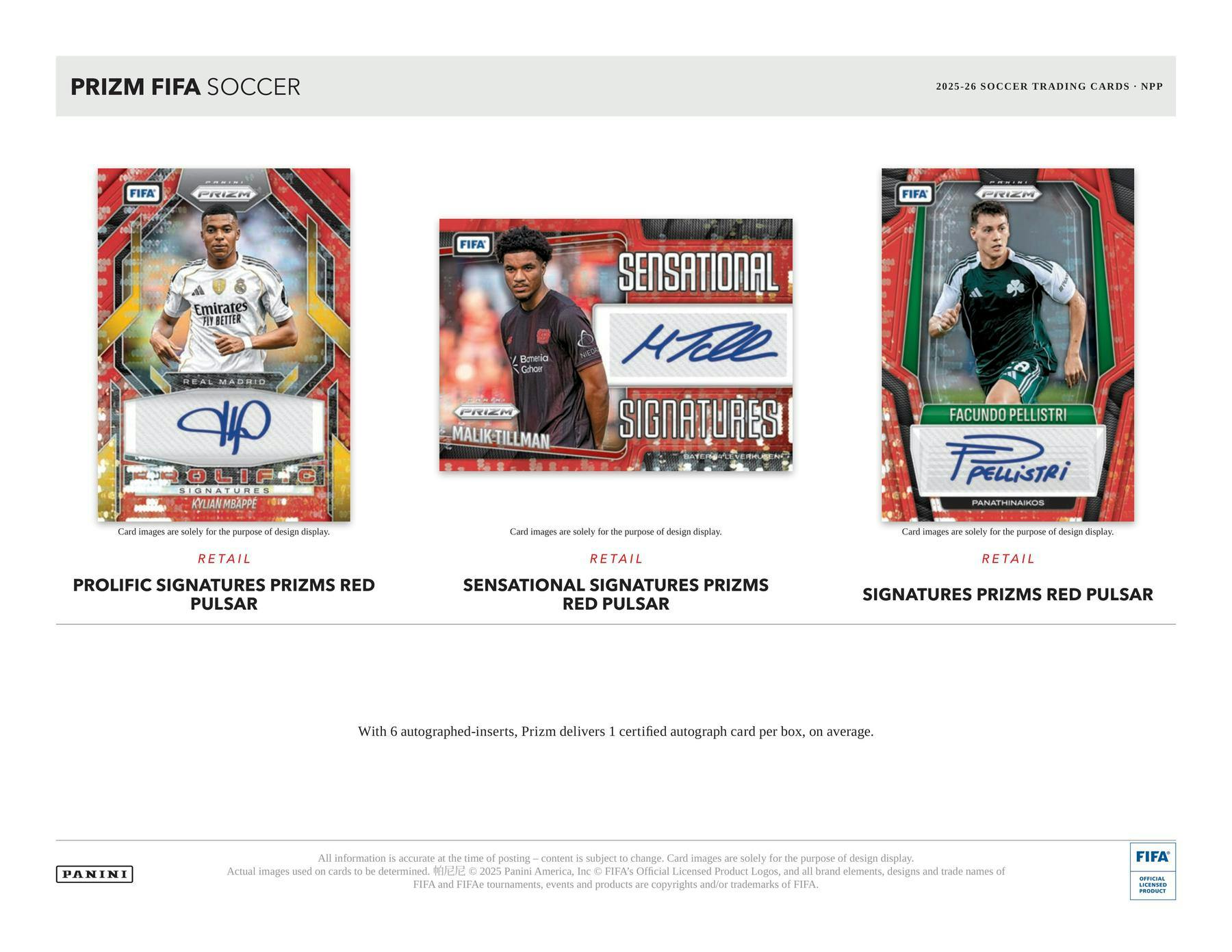 2025/26 Panini Prizm FIFA Soccer Blaster Box (Pink & Orange Mosaics) | Columbia Sports Cards | Columbia Hobby - Sports Card Boxes - Toploaders - Card Savers.