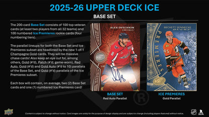 2025/26 Upper Deck Ice Hockey Hobby Box | Columbia Sports Cards.