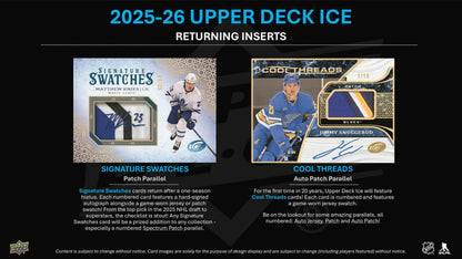 2025/26 Upper Deck Ice Hockey Hobby Box | Columbia Sports Cards.