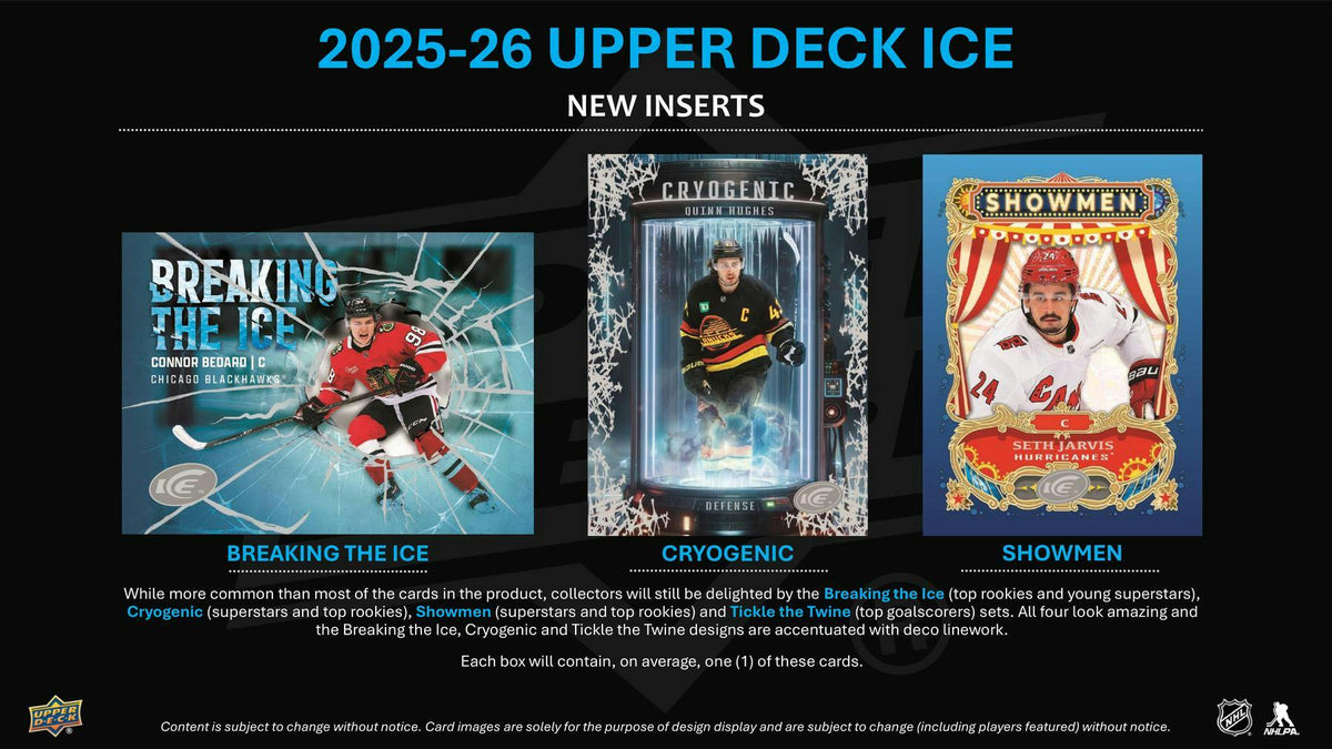 2025/26 Upper Deck Ice Hockey Hobby Box | Columbia Sports Cards.