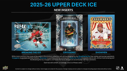 2025/26 Upper Deck Ice Hockey Hobby Box | Columbia Sports Cards.