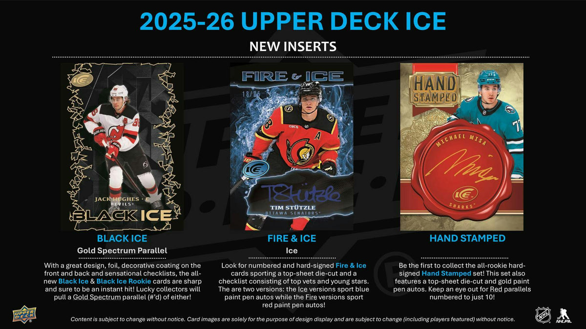2025/26 Upper Deck Ice Hockey Hobby Box | Columbia Sports Cards.