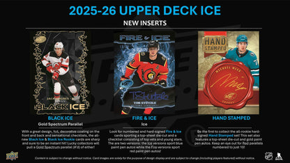2025/26 Upper Deck Ice Hockey Hobby Box | Columbia Sports Cards.