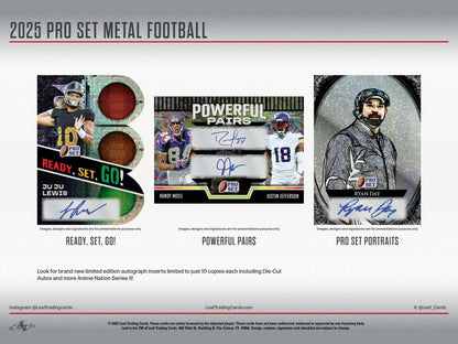 2025 Leaf Pro Set Metal Football Super Box