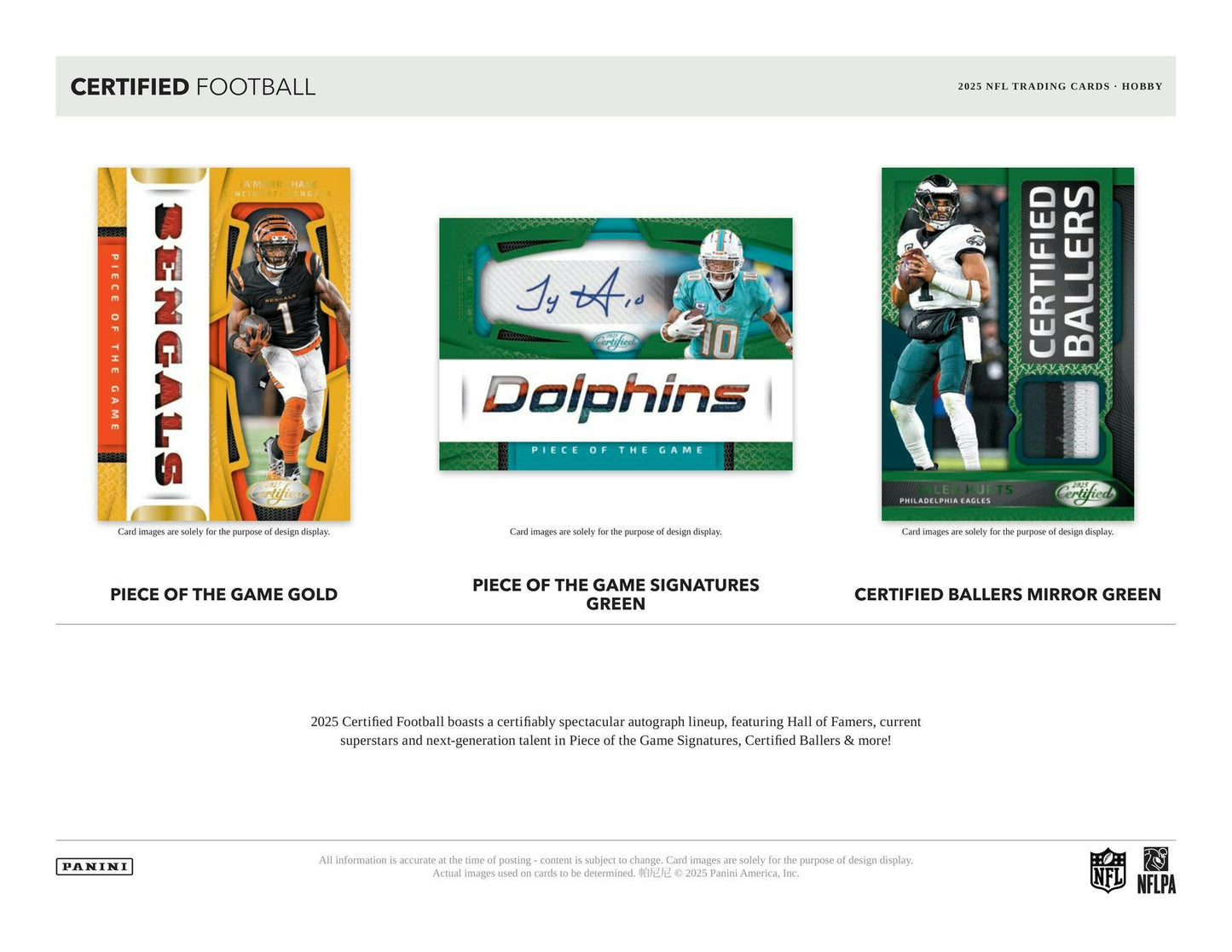 2025 Panini Certified Football Hobby Box | Columbia Sports Cards