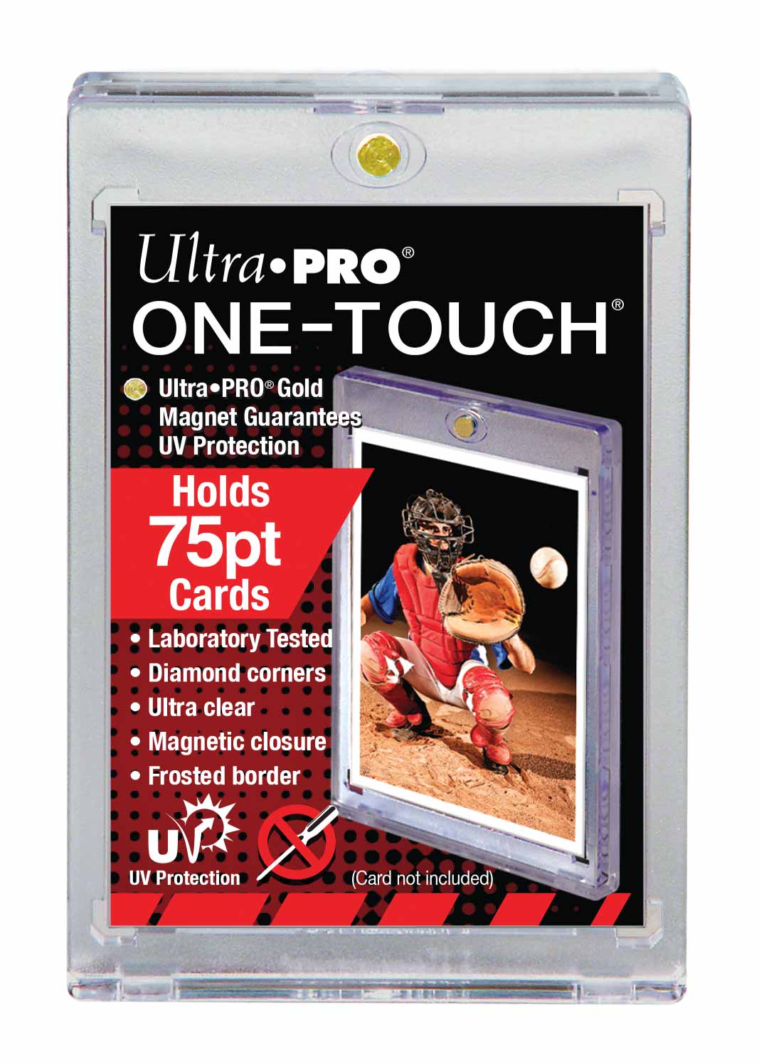 25ct One Touch UV Magnetic Card Holder - 75pt Size - Columbia Hobby - Sports Card Boxes - Toploaders - Card Savers