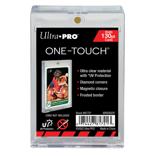 25ct Ultra Pro One - Touch UV Magentic Trading Card Holder - 130pt - Columbia Hobby - Sports Card Boxes - Toploaders - Card Savers