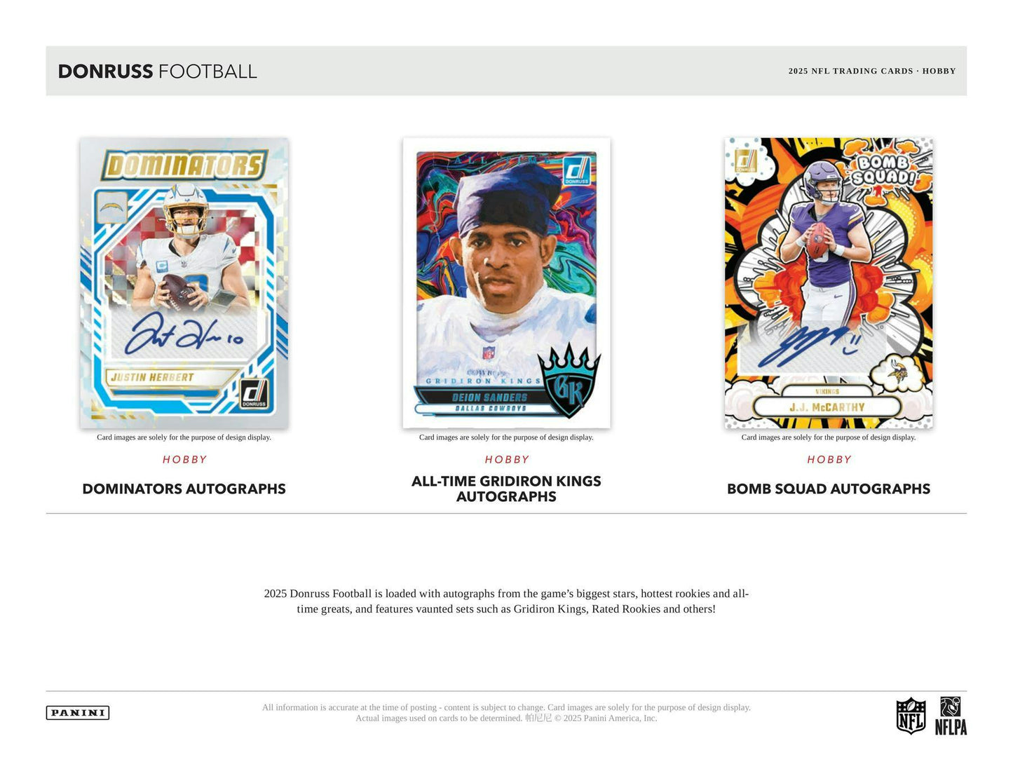 2025 Panini Donruss Football Hobby Box | Columbia Sports Cards