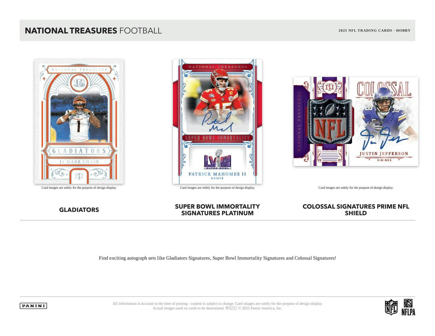 2025 Panini National Treasures Football Hobby 4-Box Case | Columbia Sports Cards