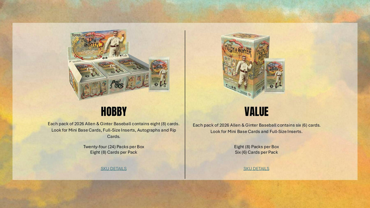 2026 Topps Allen & Ginter Baseball Blaster Box sell sheet 3