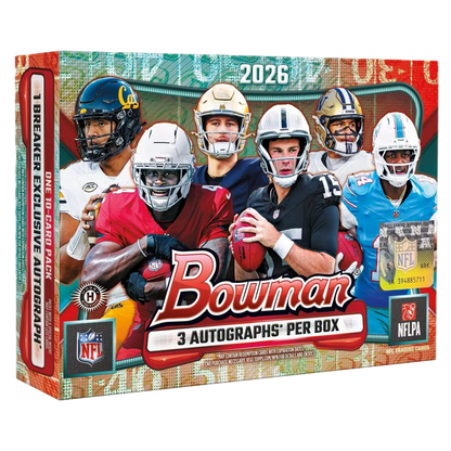2026 Bowman Football Delight Box - box front (alternate)