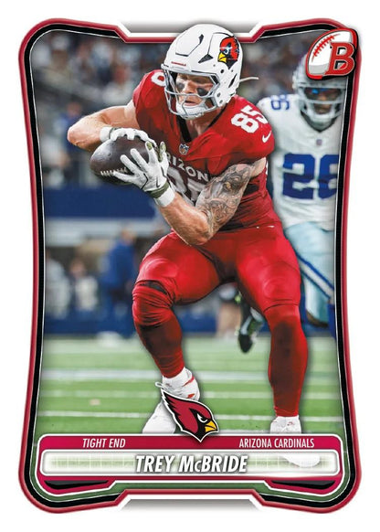 2026 Bowman Football - sample card: Trey McBride base card