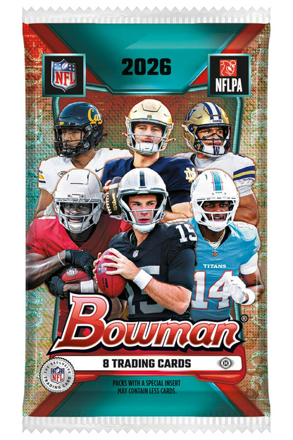 2026 Bowman Football Hobby Box | Columbia Hobby - Sports Card Boxes - Toploaders - Card Savers.
