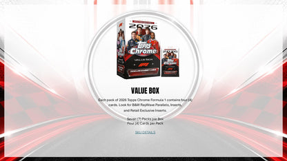 2026 Topps Chrome F1 Formula 1 Blaster Box sell sheet 4