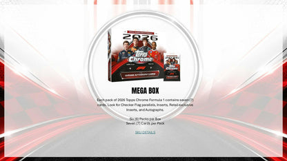 2026 Topps Chrome F1 Formula 1 Hobby Box sell sheet 5