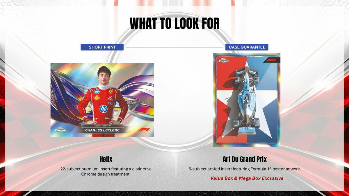 2026 Topps Chrome F1 Formula 1 Hobby Box sell sheet 7