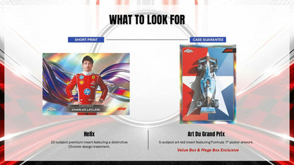 2026 Topps Chrome F1 Formula 1 Hobby Box sell sheet 7