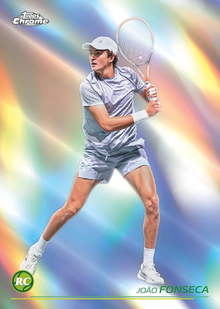2026 Topps Chrome Tennis - sample card: Joao Fonseca rookie card